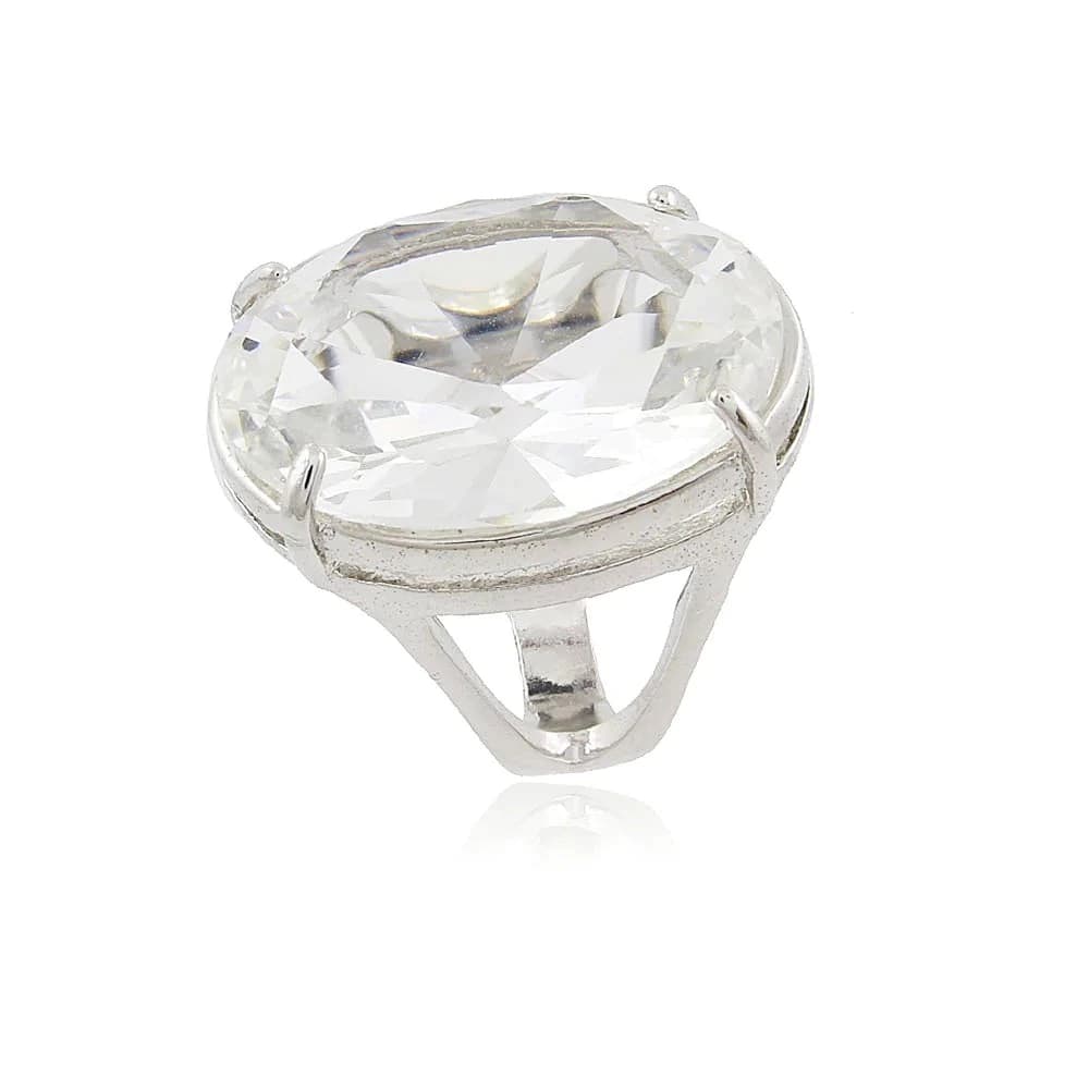 Anel Oval de Cristal TAM. 18 - imagem 1
