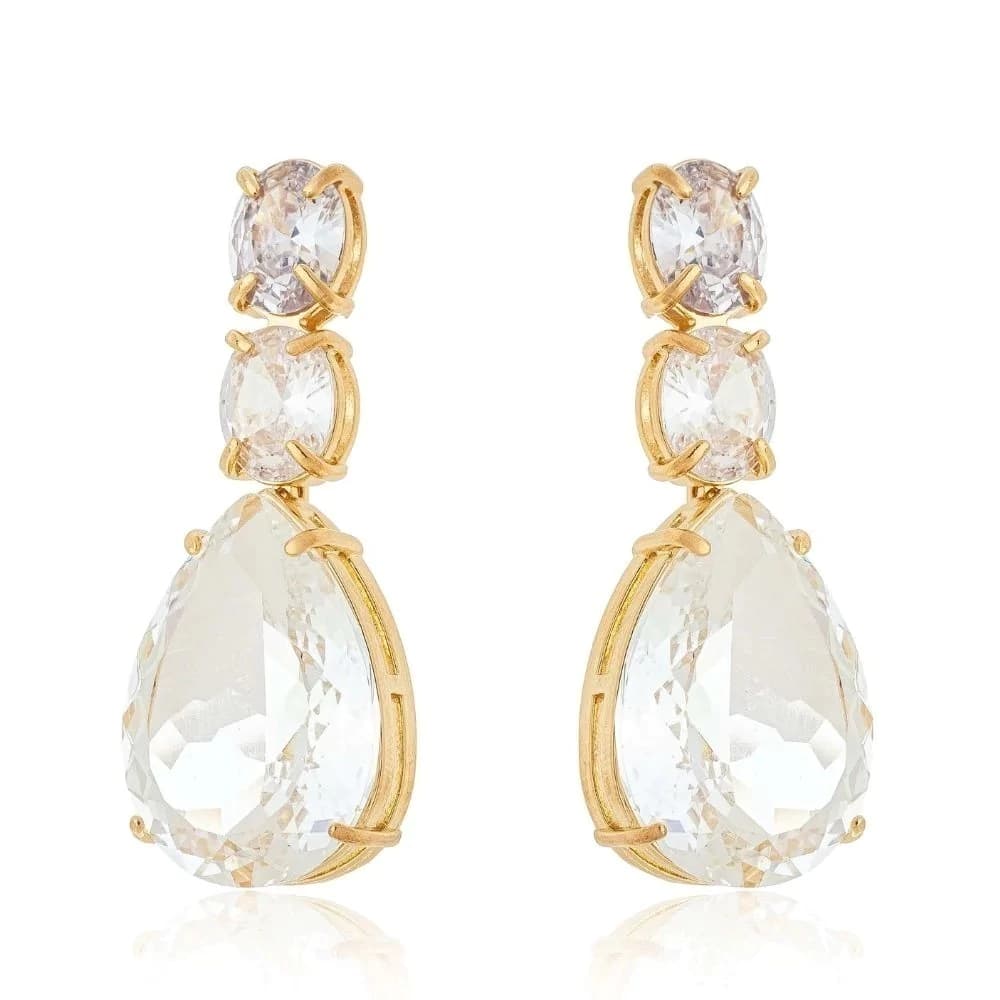 Brinco Gota Max Oval em Ouro 18k - imagem 1